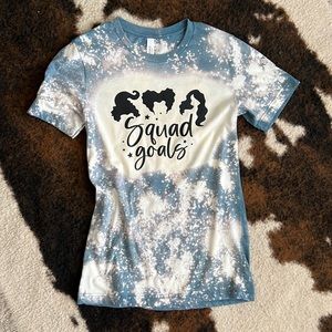 NEW Squad Goals - Hocus Pocus Sanderson Sisters Bleached Halloween Tee